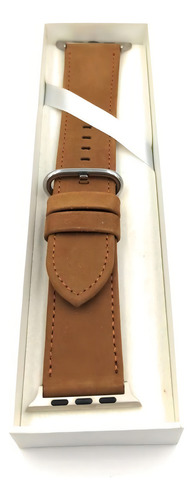 Banda Para Reloj 42mm Watch Band Series 3 2 1 Cafe Color De La Correa Marrón Claro Color Del Bisel Plateado Color Del Fondo Plateado