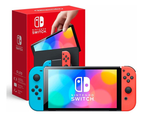 Consola Nintendo Switch Oled Neon Azul Y Rojo