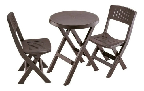 Juego De Mesa Con Sillas Para Terraza O Jardín Plegables