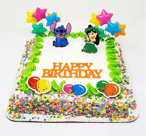 Lilo And Stitch Juego Decoracion Para Tarta Cumpleaños Con F
