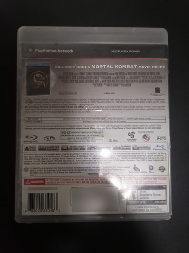 Mortal Kombat Vs Dc Universe Silver Physical Media Ps3 (Usado)