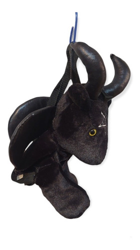 Mochila Baphomet Baphy / Mochila Cabra Negra De Peluche