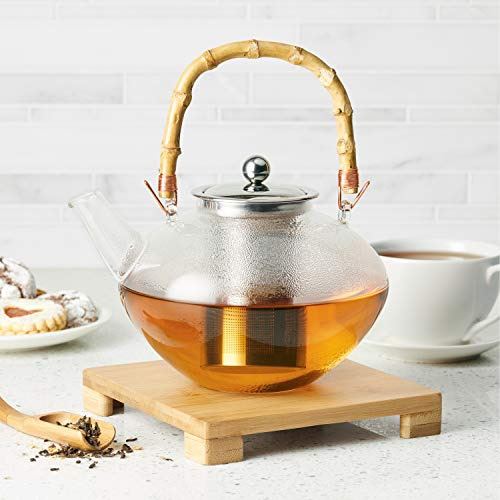 Tetera Zen De Vidrio De Te Con Infusor De Acero Inoxidable