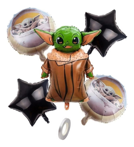 Globos Yoda X 5 Star Wars