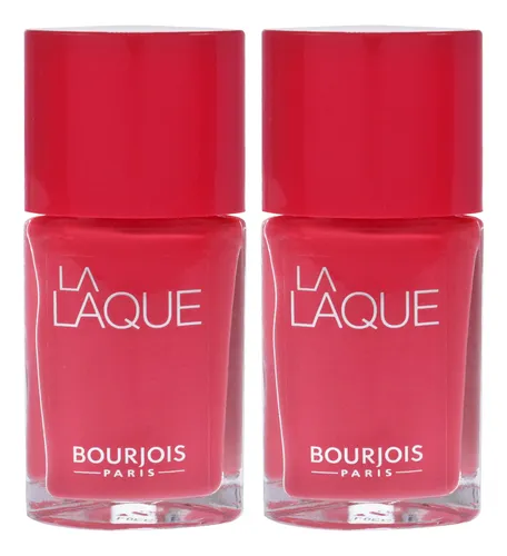 Bourjois La Laque Nagellack – Farbe 004 Flambant Rose, Gel-Effekt, Bis Zu 15 Tage Haltbar, Ohne UV-Licht