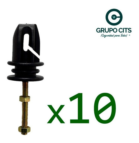 Imagen 2 de 3 de Aislador Postes Cerco Eléctrico 3-1 Paso Esquina Tensor 10pz