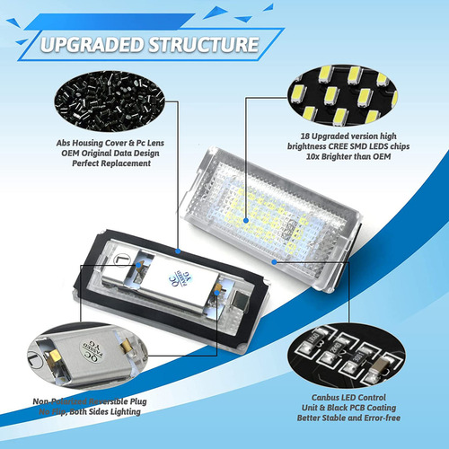 Luz De Matrícula Para Bmw Serie 3 E46 98-2005