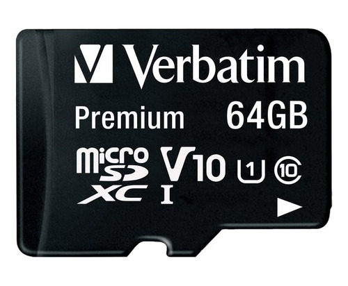 Tarjeta De Memoria Microsd Premium 64gb Adaptador Clase 10