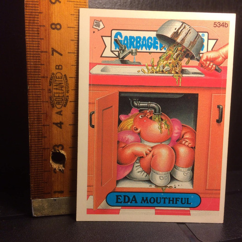 Garbage Pail Kids Eda Mouthful Año 1988 Topps