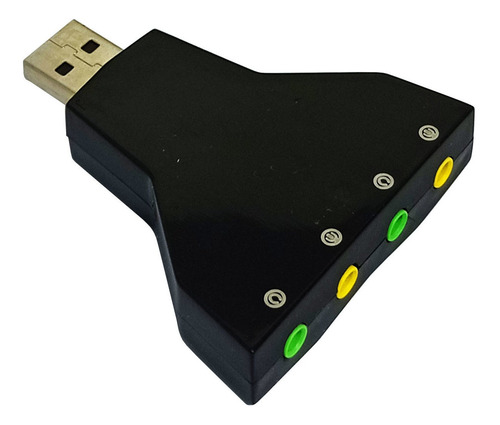 Tarjeta De Sonido Usb 7.1 2 Mic Y 2 Aud Virtual7.1 Tech