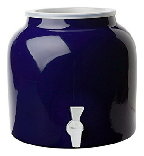 Dispensador De Agua Porcelana, Azul Cobalto, 2.2 Galones
