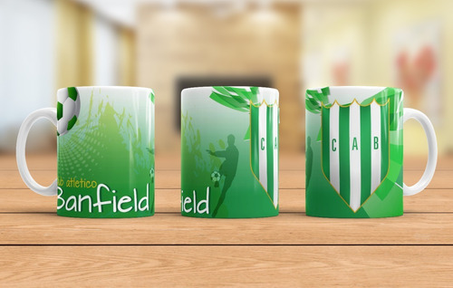 Taza De Cerámica Atlanta, Argentinos Jrs, Banfield, Colon