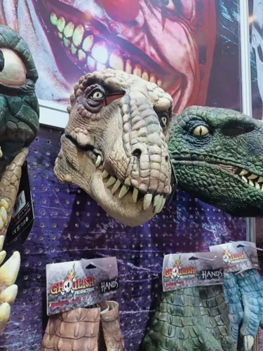 Máscara Dinosaurio T-rex Tiranosaurio Con Garras Halloween