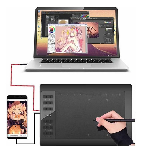 A Tableta De Dibujo Tableta Gráfica Digital