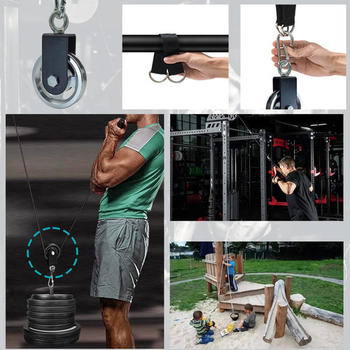 Accesorio Sistema De Polea Para Cuerda De Triceps Maquina