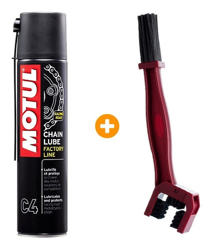 Motul C4 Chain Lube 400ml + 1 Escova Lubrificante Corrente