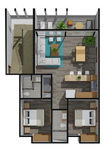 Imagen 7 de 14 de Departamento En Venta En Mezcales De 1 Recámara Araquuna