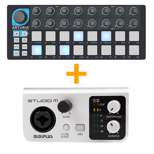 Arturia Beatstep Secuencer + Placa De Sonido Usb Studio M