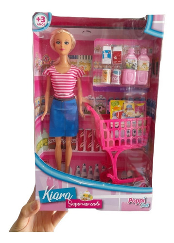 Muñeca Kiara Supermercado Con Accesorios Suda