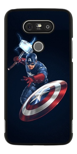 Funda Protector Para LG G5 G6 G7 Capitan America Marvel 8 N