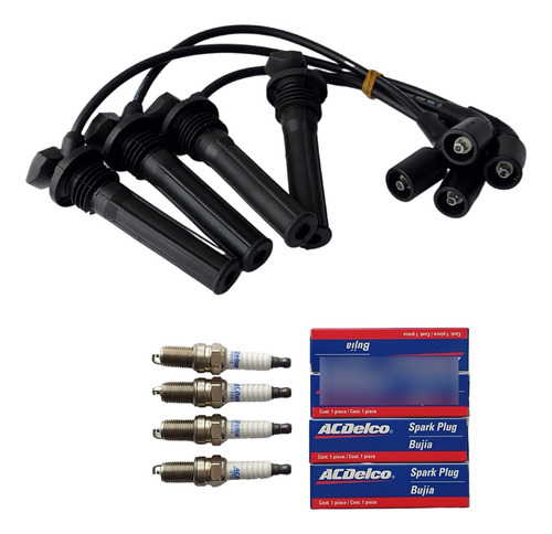 Cables De Alta Y Bujias Para Chevrolet Spark Gt /  Beat