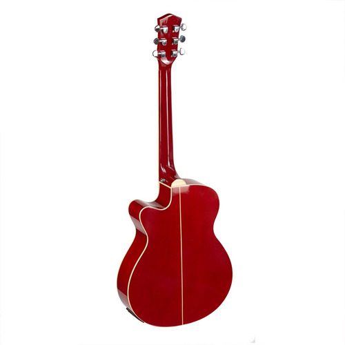 Imagen 8 de 9 de Guitarra Acústica Creep Con Funda Eq 5 Bandas Red C/corte