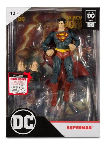 Dc Page Punchers Figure W/ Comic Dc Black Adam Superman