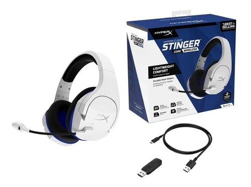 Auriculares gamer inalámbricos HyperX Cloud Stinger Core HHSS1C-KB blanco