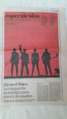 U2 En Clarin Espect. Gira 30 Aniv. The Joshua Tree Año 2017