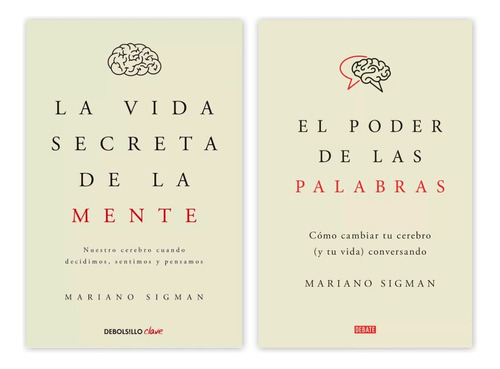  La Vida Secreta De La Mente + Poder De Las Palabras Sigman