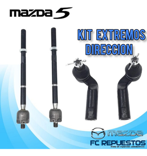 Kit Terminales De Dirección Para Mazda 5 2006-2016 