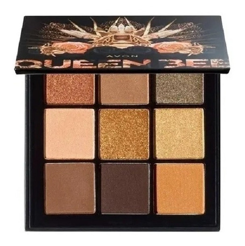 Paleta De Sombras Avon Queen Bee - Wonderland Com 9 Cores