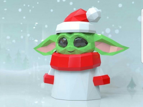 Yoda Baby Navidad Papercraft  (Reacondicionado)