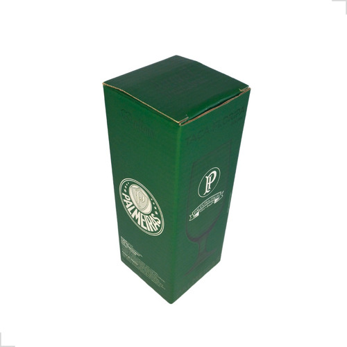 Taça Vinho Palmeiras De Vidro Chopp Cerveja 300ml Luxo Prime Cor Verde
