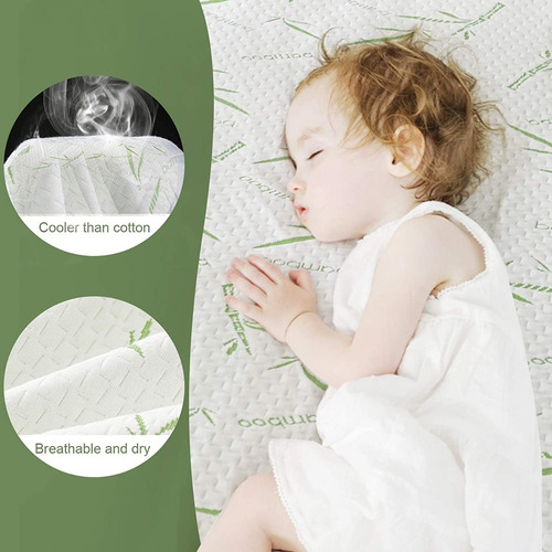 Cubrecolchon Funda Bamboo Individual Protector Impermeable