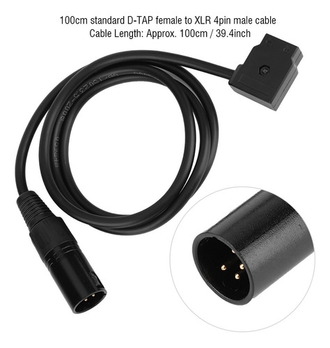 Cable Adaptador D Tap Hembra A Xlr Power Adapt Xlr De 4 Pine