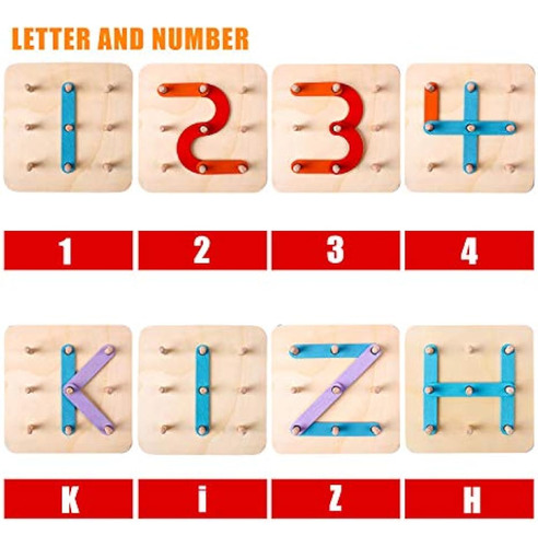 Kizh Juego De Actividades De Construcción De Letras Y Número
