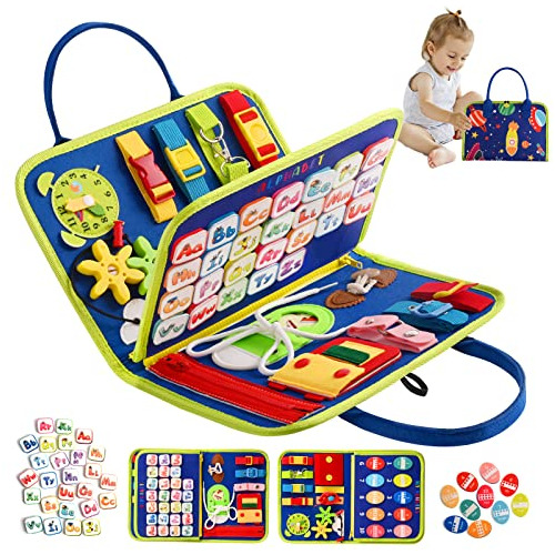Juguetes Montessori Busy Board Niños De 3, 4 Y 5 Años...