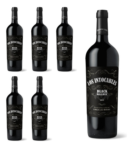 Vino Los Intocables Malbec Cajax6 Bot..