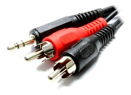 Cable 2rca A Miniplug Stereo 3,5mm 1,80mts