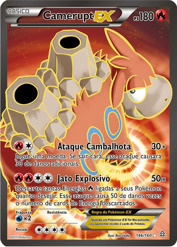 Pokemon Camerupt Ex 146/160 Fa Portugues Prima Clash Prc