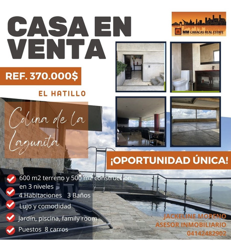 Se Vende Hermosa Y Moderna Casa En Colinas De Lomas De La Lagunita, El Hatillo