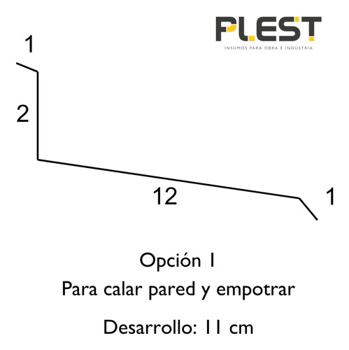 Babeta Chapa C27 0,4 Mm Desarrollo 16 Cm Combo X 24 Mts Galvanizado