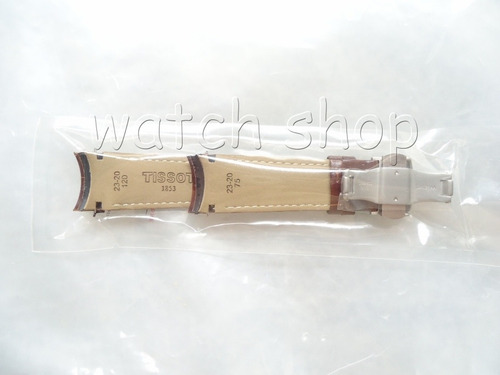 Pulseira De Couro Tissot T035617a 23mm Marrom Preto Original