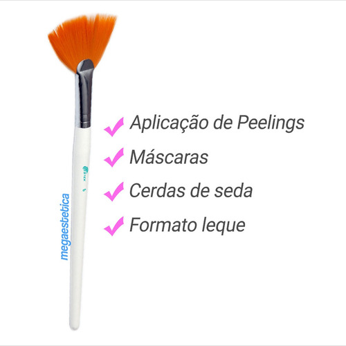 Imagem 2 de 3 de Pincel De Seda 06 Aplicação De Ácido Peeling Máscara Facial
