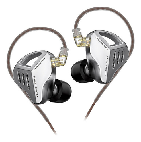 Audífonos In-ear Kz Zvx Color Plata Silver (sin Micrófono)