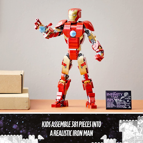 Lego Marvel 76206: Ironman Figura, Coleccionable, X381pcs