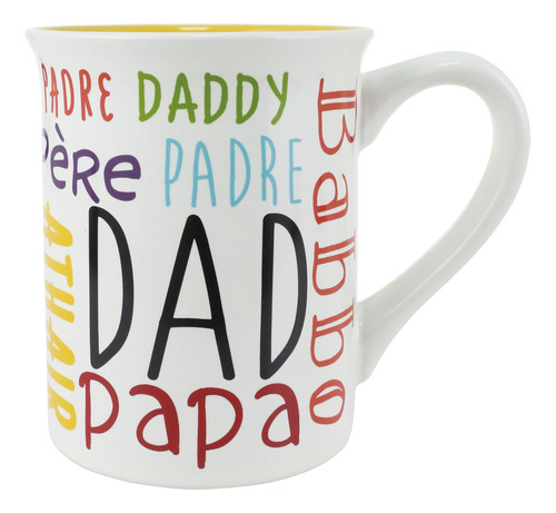 Enesco Our Name Is Mud Dad Languages ??taza De Café, 16 Onza