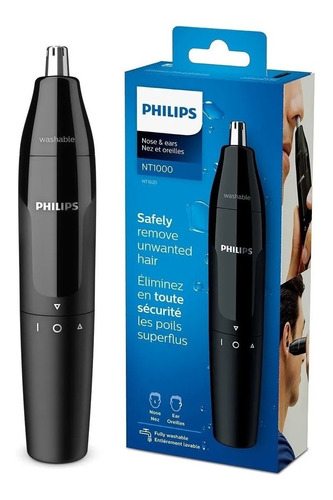 Imagen 1 de 7 de Recortadora Nose Trimmer Philips Series 1000 Nt1620 Negra