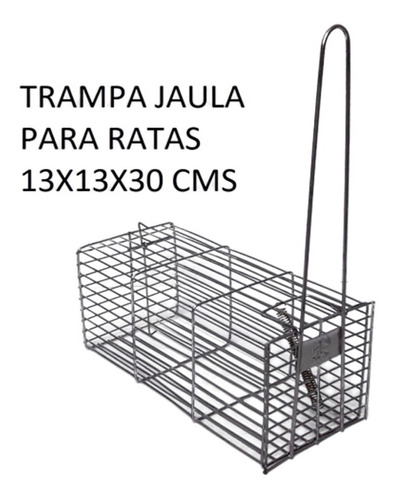 Imagen 1 de 1 de Jaula Trampa Rata Ratón Laucha 30x13x13cm Jasper Caballito
